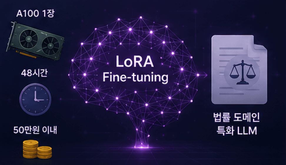 LoRA 파인튜닝 실전 가이드: 도메인 특화 LLM을 최소 비용으로